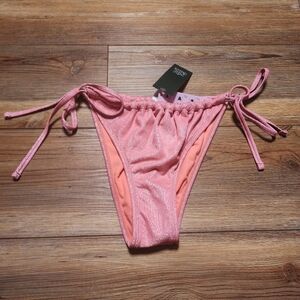 Wild Fable Bikini Bottom Womens XL Pink Lurex NEW